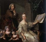 Jjean-Marc nattier The Artist and his Family France oil painting reproduction